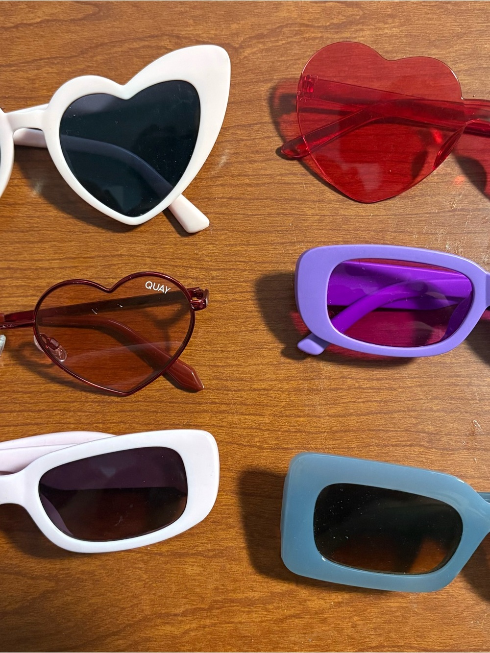 Quay Australia Kids Heart Sunglasses - Red Heart Lens